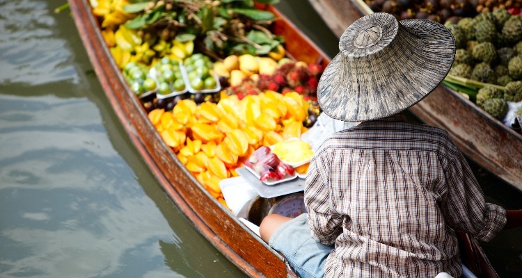 Floating Market in Bangkok