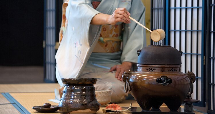A Japanese tea ceremony