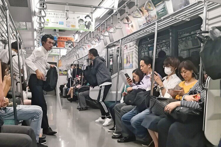 The subway in Japan