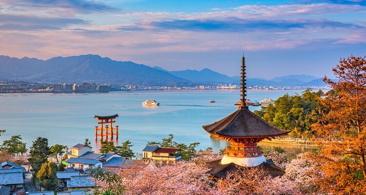 Floating Torii gate at Miyajima