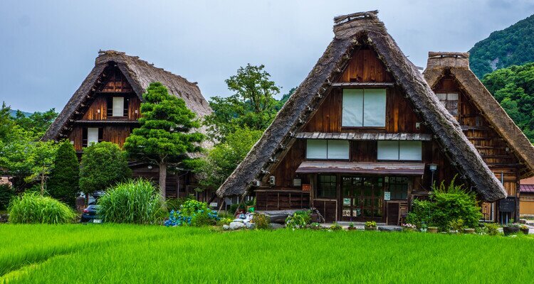 Traditional farmhouses in Shirakawa-go