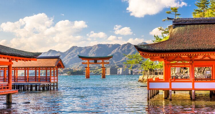 The Floating Torii Gate of the Itsukushima Shrine