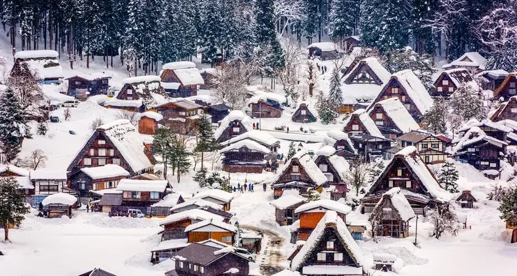 Shirakawa in winter