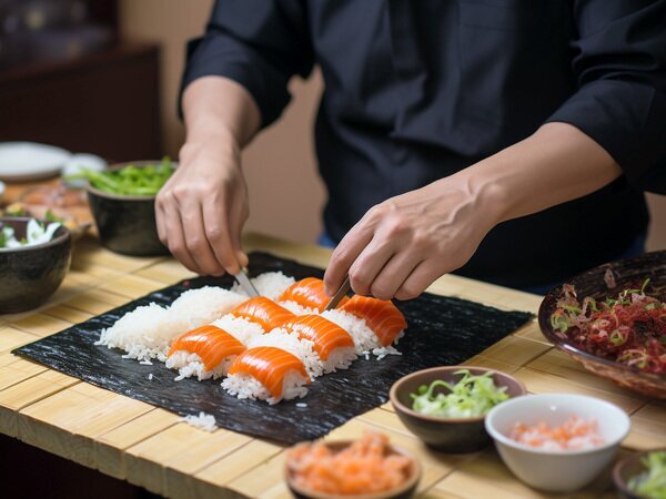Sushi making