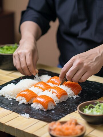 Enhance your culinary expertise by participating in a sushi-making experience