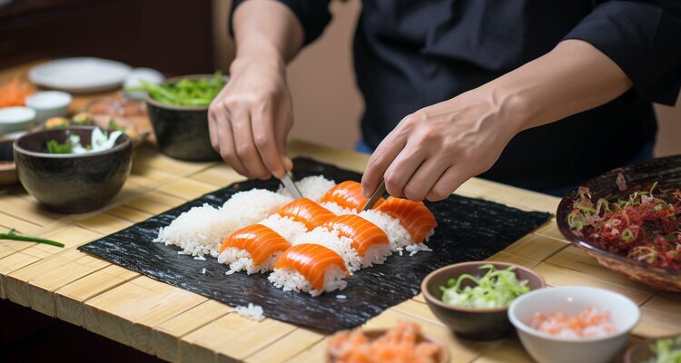 Sushi making