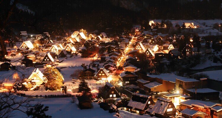 Shirakawago Winter Light-Up Event, Japan