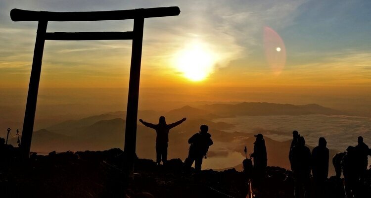 Sunset at Mount Fuji