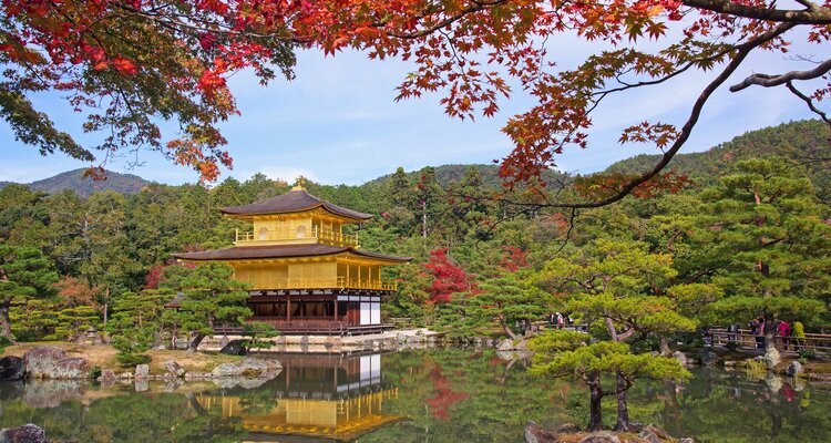 Kinkakuji Tempel im Herbst