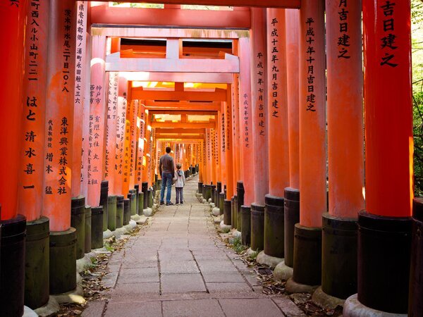 The iconic torii gates of Fushimi Inari Shrine