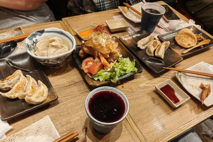 The food we ate at an izakaya