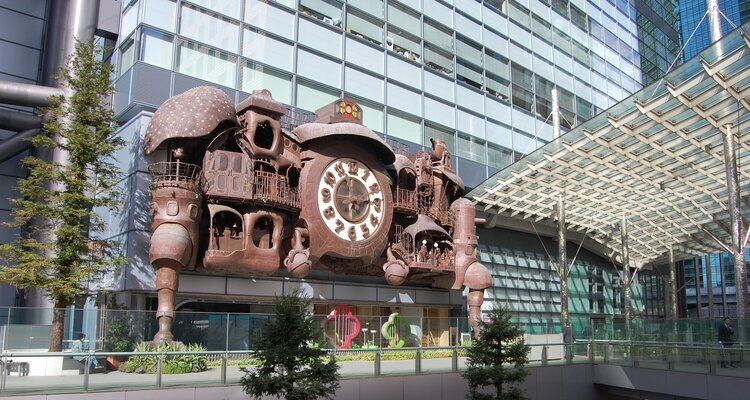 Giant Ghibli Clock in Tokyo