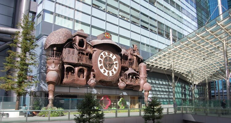 Giant Ghibli Clock in Tokyo
