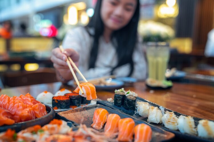 Japanese Food, Sashimi and Sushi