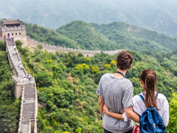 Stroll through the historic watchtowers of the Mutianyu Great Wall