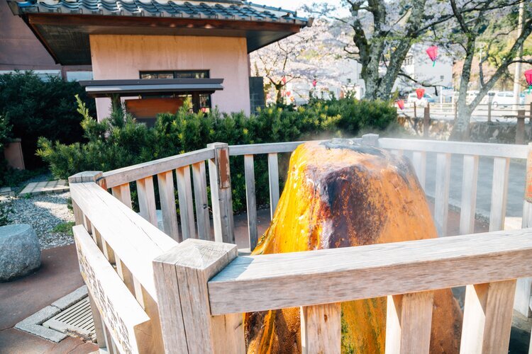 Hot Spring Steam at Kinosaki Onsen Village in Hyogo
