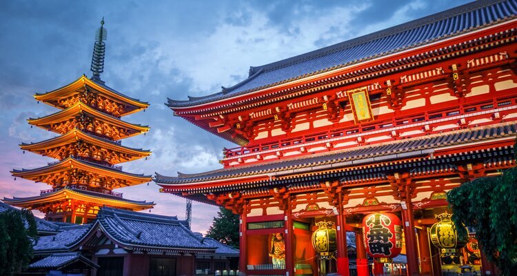 Senso-ji at night