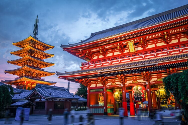 Senso-ji at night