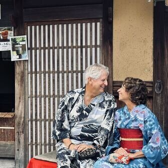 Kimono-wearing