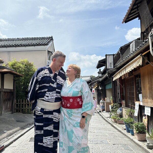 A traditional kimono dressing experience
