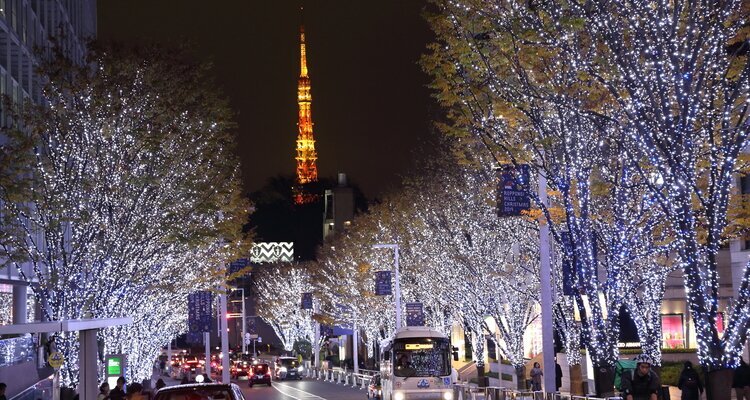 Christmas lighting in Tokyo