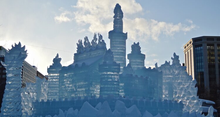 Sapporo Snow Festival with Giant Ice Sculptures, Usually held in February Annually, Hokkaido Japan