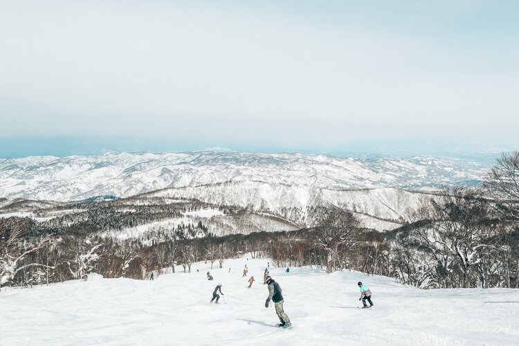 Skiing in Japan in March