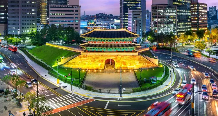 Seoul's bright night