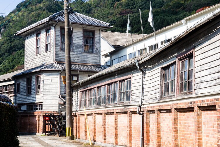 Traditional Japanese craftsman houses in the town of Arita