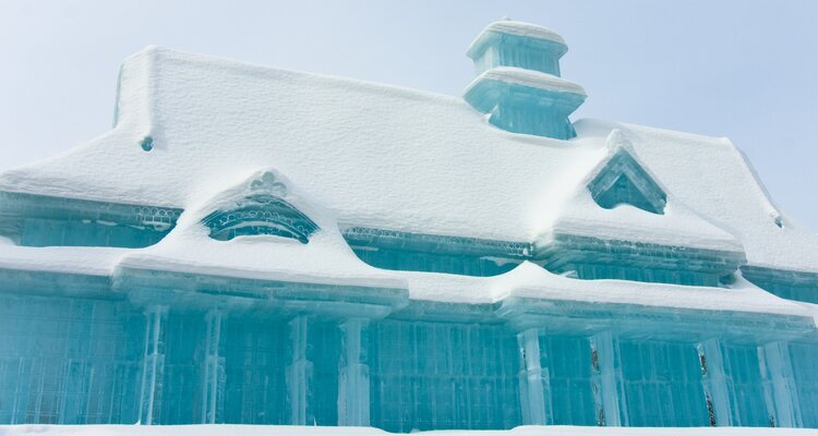 An ice sculpture at Sapporo Snow Festival