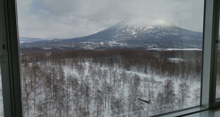 The view from the room at the Hilton Niseko Village