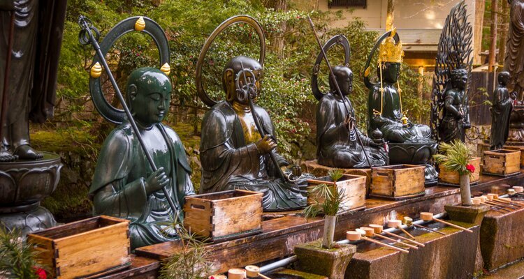 Buddha statues in Koyasan, Mount Koya