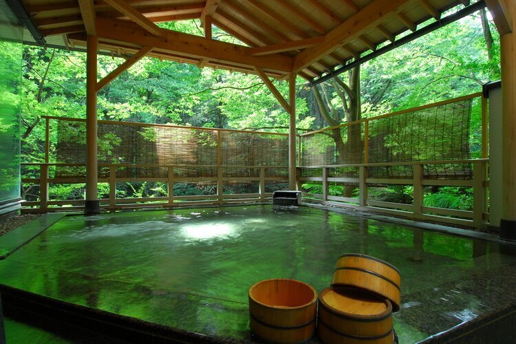 open air hot spring