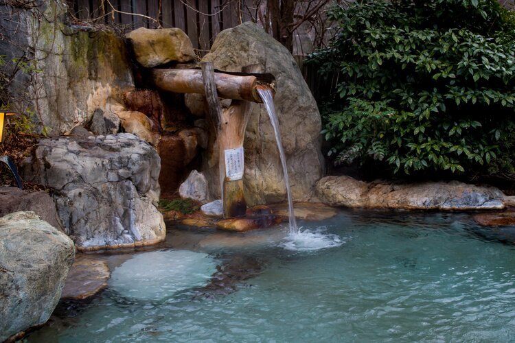 open air hot spring