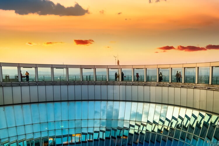 The observation deck at Umeda Sky Building