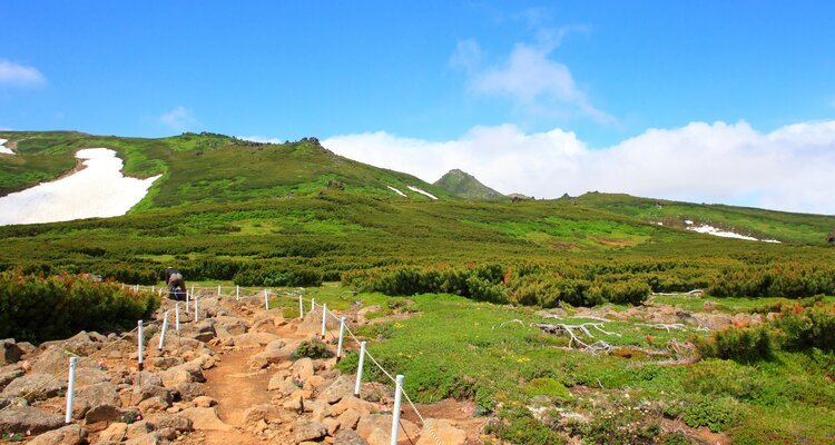 Hike in Daisetsuzan National Park for Mountain Views in May, Hokkaido Japan