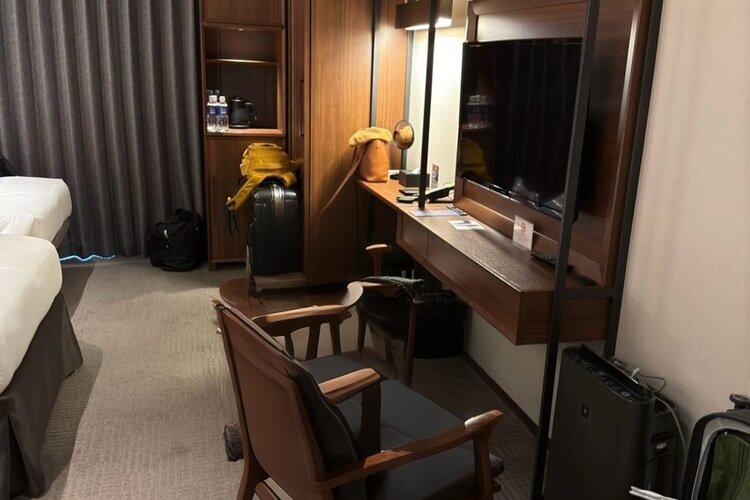 The hotel we stayed in Fukuoka
