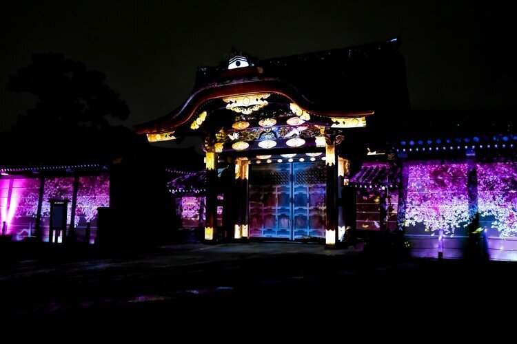 Nijo Castle light show