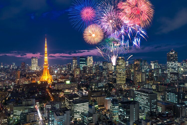 Tokyo's fireworks display