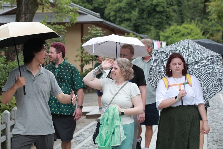 Family travel Japan during rainy season