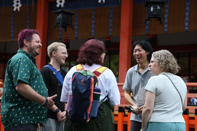 Our clients enjoying Hokkaido in their summer clothes