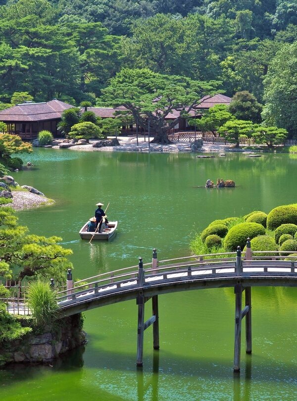 Ritsurin Garden in Shikoku Island