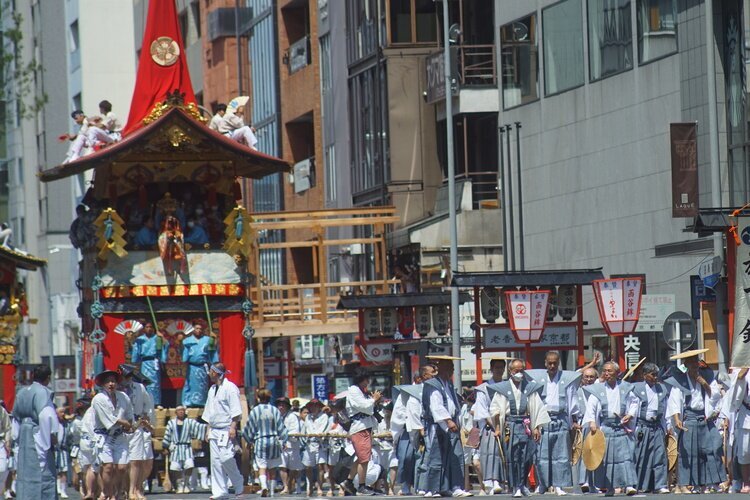 Parade during Gion Matsuri in Kyoto