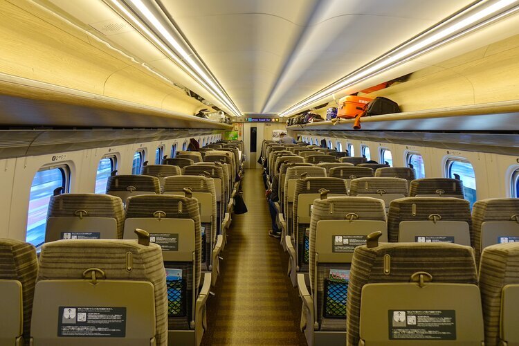 Reserved seats on the Shinkansen