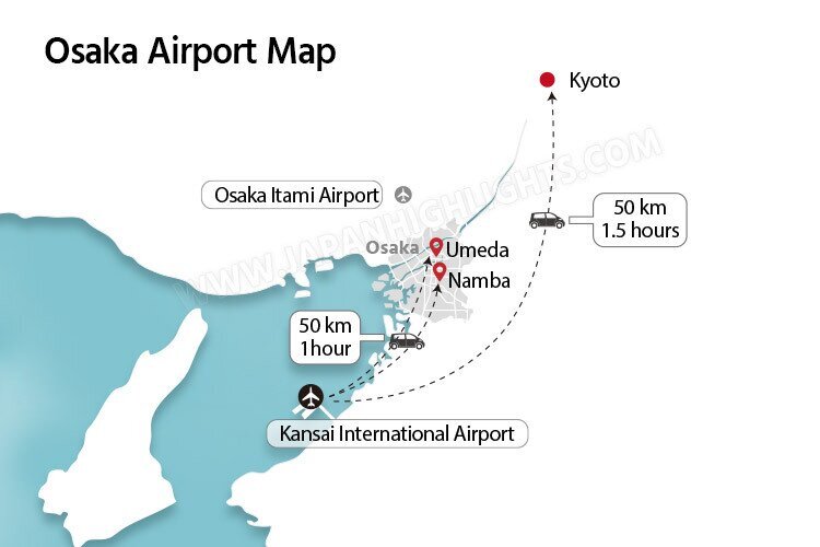 Osaka airport map