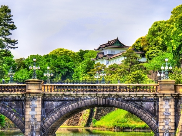 A Glimpse of the Imperial Palace over Nijubashi