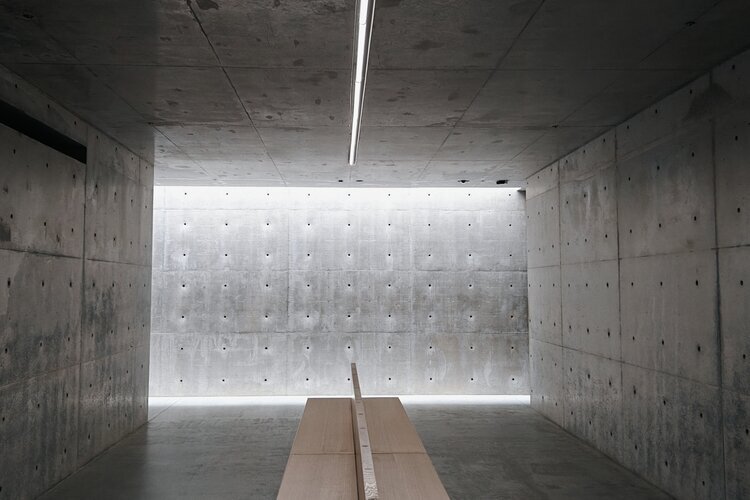 The corridor of the Chichu Art Museum