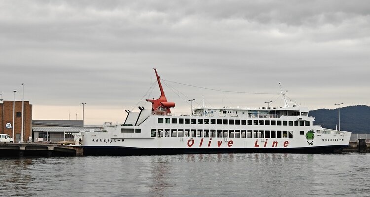 Large Ferry at Takamatsu Port