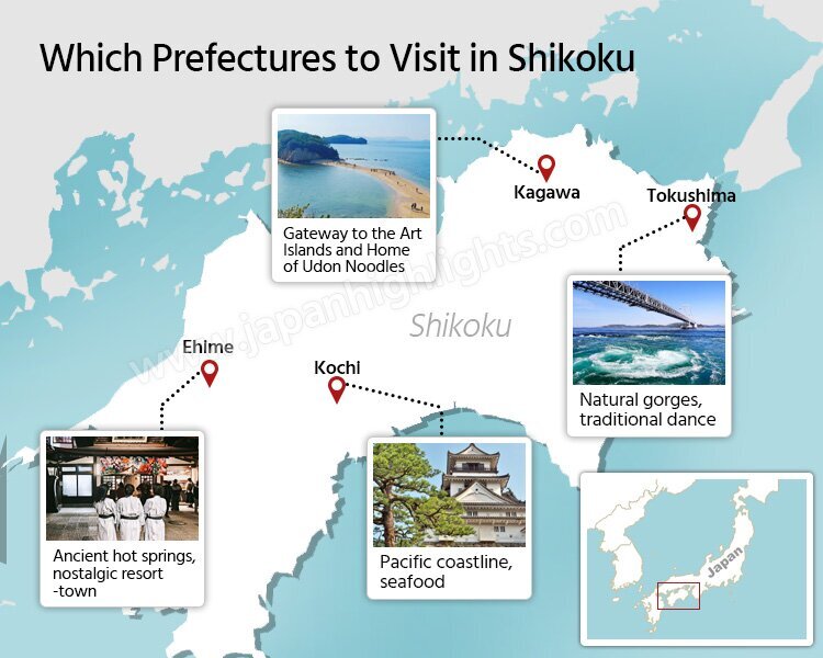 Four Prefectures in Shikoku