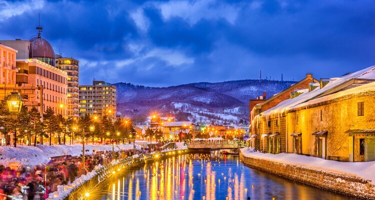 canals during the winter illumination